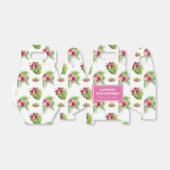 Pink Tropical Floral Luau Birthday Bedankdoosjes (Uitgevouwen)