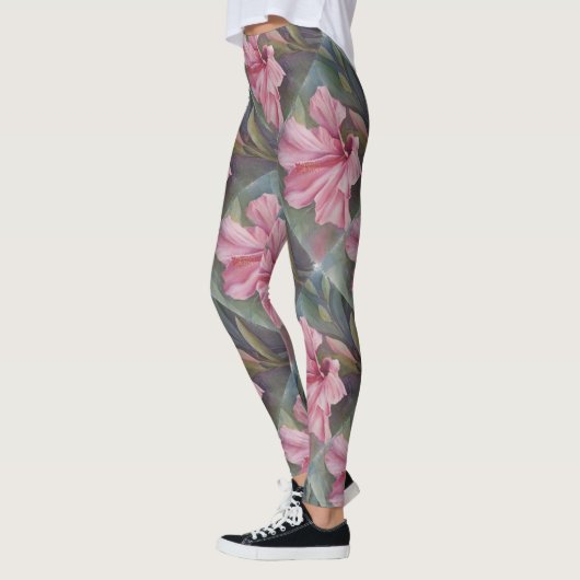 PINK TROPICAL HIBISCUS | LEGGINGS (Links)