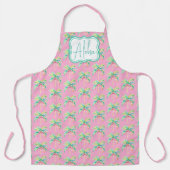 Pink Tropical Island Palm All-Over Print Schort (Voorkant)