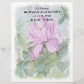 PINK TROPICAL ORCHID  LETTERHEAD GEPERSONALISEERD BRIEFHOOFD (Voorkant)