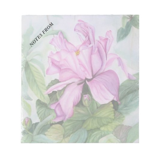 PINK TROPICAL ORCHID  NOOT PAD NOTITIEBLOK (Voorkant)