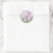 PINK TROPICAL ORCHID WEDDING STICKERS (Tas)