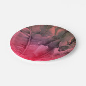 Pink Tropical Summer Palm Leaves Luau Party Papieren Bordje (Gekanteld)