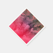 Pink Tropical Summer Palm Leaves Luau Party Servet (Hoek)