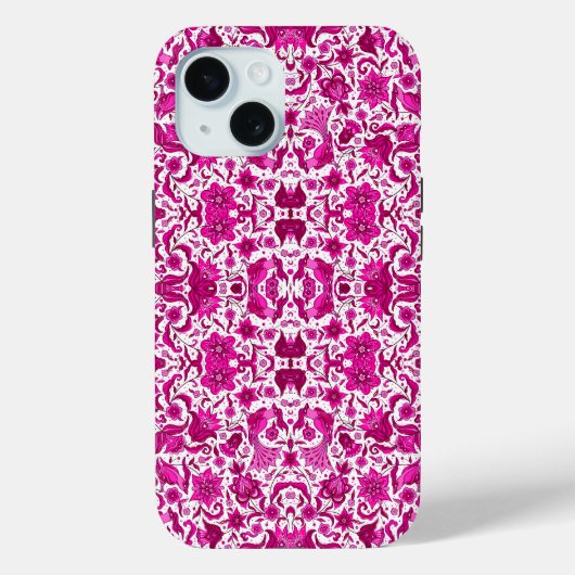 PINK  TROPISCHE FOLLE ART PRINT Case-Mate iPhone CASE (Achterkant)