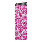 PINK  TROPISCHE FOLLE ART PRINT THERMOSBEKER (Gedraaid links)