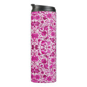 PINK  TROPISCHE FOLLE ART PRINT THERMOSBEKER (Geroteerd rechts)