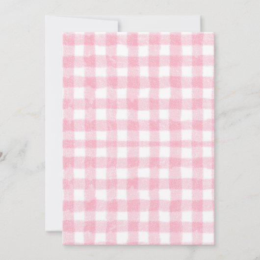 Pink Truck Baby Het is koud buiten Baby shower Kaart (Achterkant)