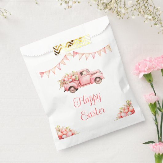 Pink Truck Easter Egg Hunt Bedankzakje (Gezegeld)