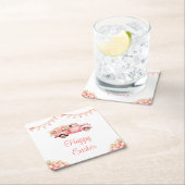 Pink Truck Easter Egg Hunt Kartonnen Onderzetters (Insitu)