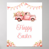 Pink Truck Easter Egg Hunt Poster (Voorkant)