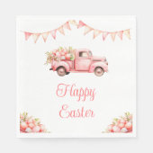 Pink Truck Easter Egg Hunt Servet (Voorkant)