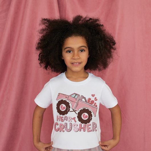 Pink Truck Heart Crusher T-shirt