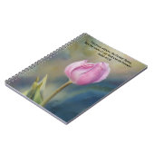 Pink Tulip Bible Verse Faith Prayer Journal Notitieboek (Linkerzijde)