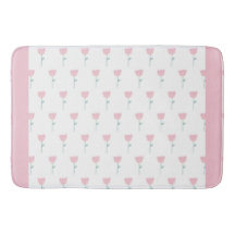 Pink Tulip Floral Minimalistisch Eenvoudig meisje