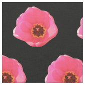 Pink Tulip Floral Patterned Fabric Stof (Close Up)