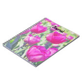 Pink Tulip Garden Art Journal Notitieboek (Linkerzijde)