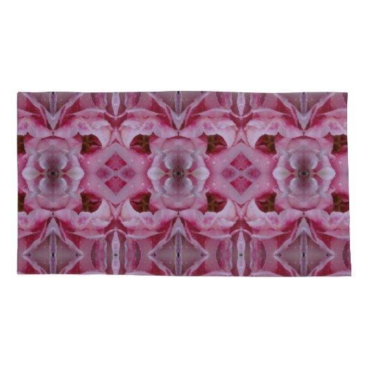 Pink Tulip Ikat Too Kussensloop (Achterkant-Links)