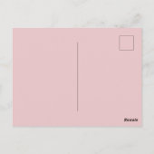 Pink Tulip Nieuw Adres Briefkaart, we gaan verhuiz Briefkaart (Achterkant)
