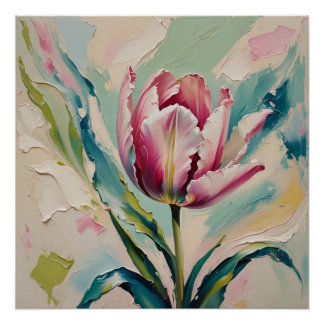 pink tulip perfect poster