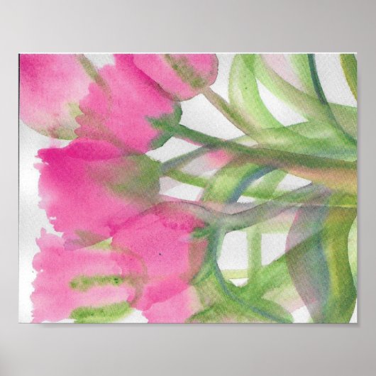 PINK TULIP POSTER (Voorkant)