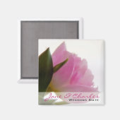 Pink Tulip · Save the Date Magnet (Voorkant / Achterkant)