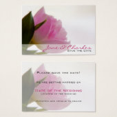 Pink Tulip · Save the Date Mini Kaart (Voorkant /achterkant)