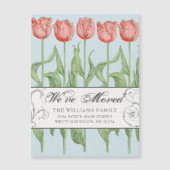 Pink Tulip Spring Floral Bewegende aankondiging (Voorkant)