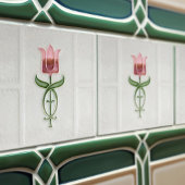 Pink Tulip Wall Decor Nouveau Art Deco Gibbons Tegeltje