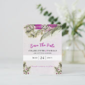 Pink Tulip Waterverf Floral Wedding (Staand voorkant)