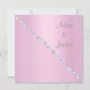 PINK TULIP WEDDING INVITATIONS KAART