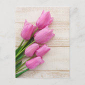 pink tulips | birthday | mothersday | briefkaart (Voorkant)