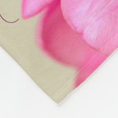 Pink Tulips Personalize Fleece Deken (Hoek)