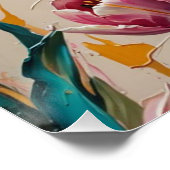 pink tulips wall art perfect poster (Hoek)