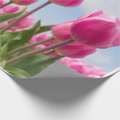 Pink Tulips Wrapping Paper  Cadeaupapier (Hoek)