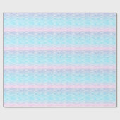Pink Turquoise & Blue Stylied Water Waves Pattern Cadeaupapier (Vlak)