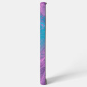 Pink & Turquoise Marble Art Phone Case Samsung Galaxy Hoesje (Linkerkant)