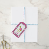 Pink Turtle Gift Label Cadeaulabel (Met Touw)