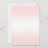 Pink tutu ballet ballerina verjaardagsuitnodiging kaart (Achterkant)