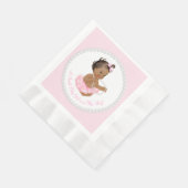 Pink Tutu Etnische Ballerina Pearl Baby shower Servetten (Hoek)