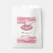 Pink Tutu Gold Glitters Baby shower Bedankzakje (Voorkant)