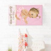 Pink Tutu Pearl Girl Baby shower Spandoek (Insitu)