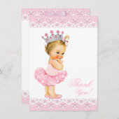 Pink Tutu Princess Baby shower Bedankt