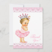 Pink Tutu Princess Baby shower Bedankt