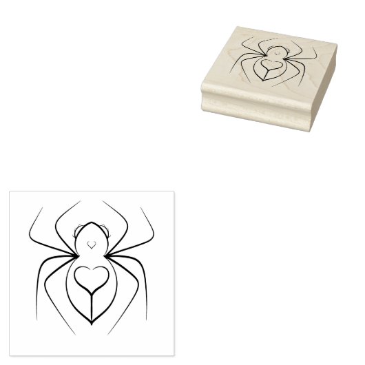 Pink Twink Spider Rubberstempel (Gestempeld)