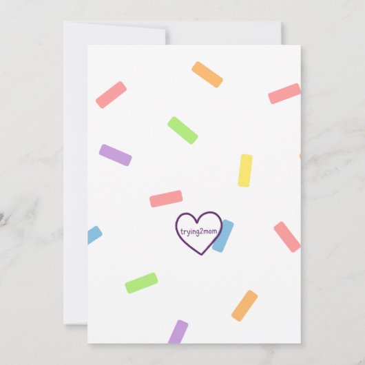 Pink TwoNado, 2nd birthday invitation Kaart (Achterkant)