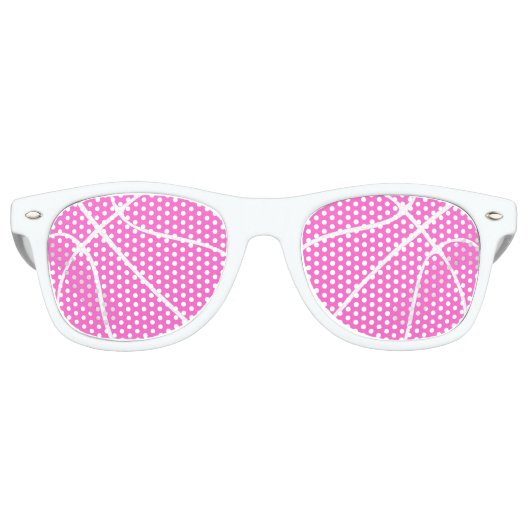 Pink-uit-partijenzakbal voor vrouwen retro zonnebril (Voorkant)