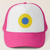 PINK Ukraine Air Force Roundel Trucker Pet (Voorkant)