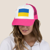 PINK Ukraine National Flag Trucker Pet (In situ)