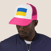 PINK Ukraine National Flag Trucker Pet (In situ)
